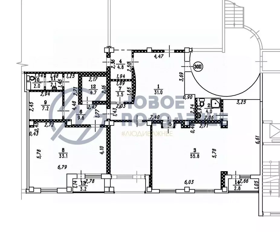 Офис в Омская область, Омск ул. Фрунзе, 1к3 (180 м) - Фото 2
