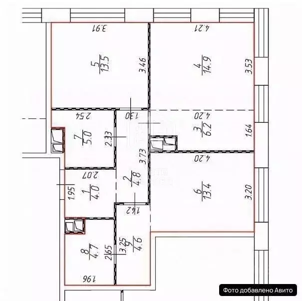2-к кв. Москва просп. Генерала Дорохова, 39к1 (73.0 м) - Фото 2