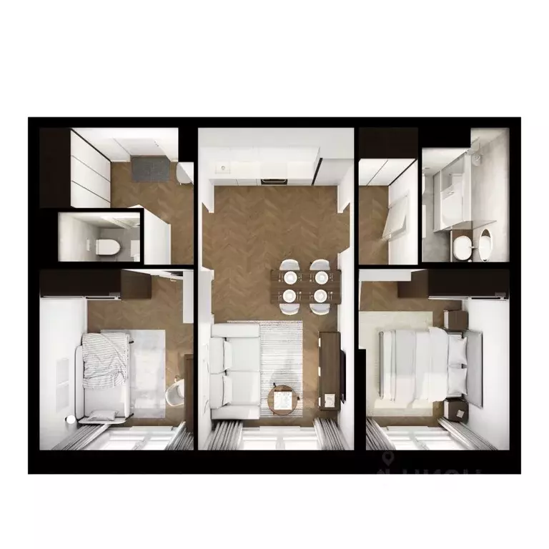 2-к кв. Москва Кронштадтский 9 жилой комплекс, 11.3 (53.5 м) - Фото 1