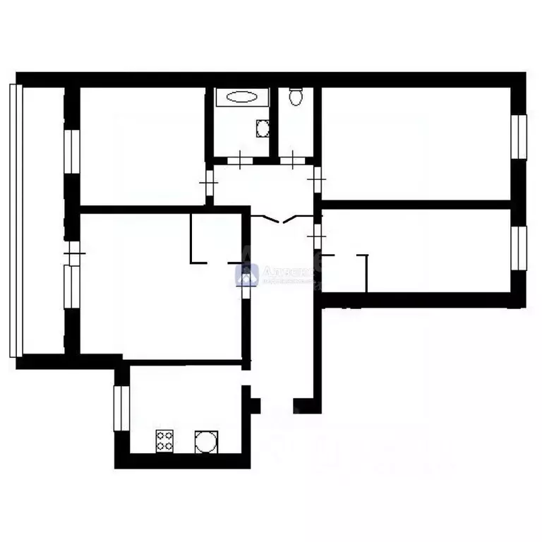 4-к кв. Тюменская область, Тюмень ул. Щербакова, 112 (72.1 м) - Фото 1
