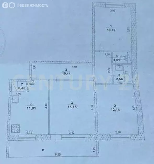 3-комнатная квартира: Ульяновск, Отрадная улица, 9к1 (63.5 м) - Фото 0