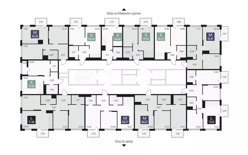 3-к кв. Волгоградская область, Волгоград просп. Имени В.И. Ленина, 59Г ... - Фото 2