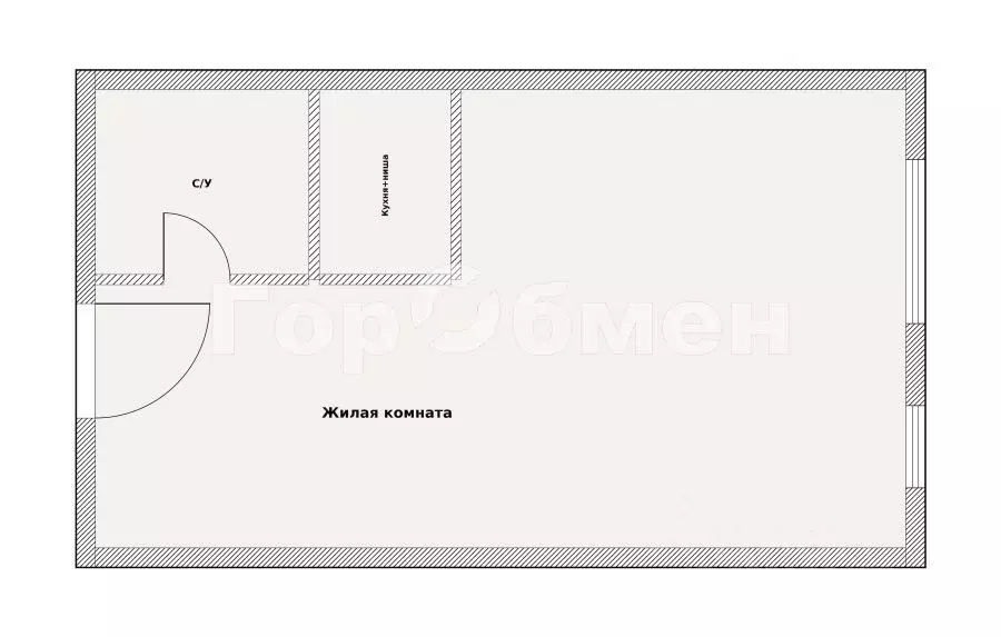 Студия Москва ул. Летчика Осканова, 6 (26.2 м) - Фото 1