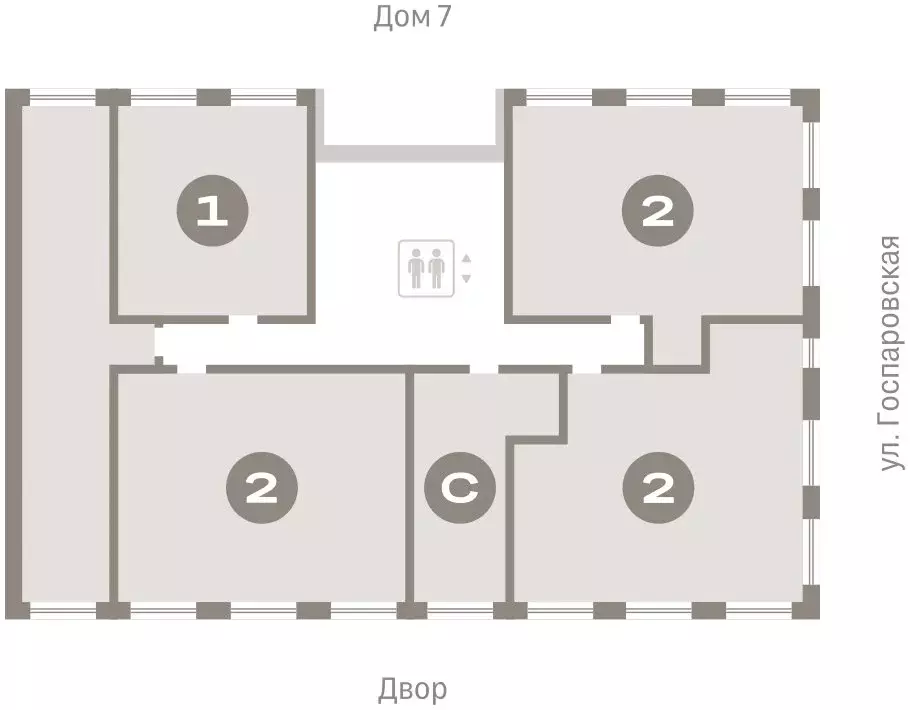 2-комнатная квартира: Тюмень, жилой комплекс Речной Порт (43.29 м) - Фото 1
