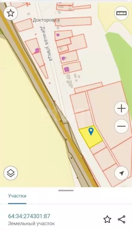 Участок в Саратовская область, д. Докторовка ул. Дачная, 5 (30.0 сот.) - Фото 1