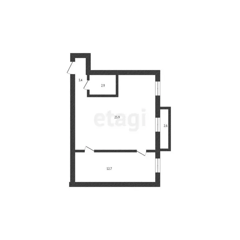 1-комнатная квартира: Нефтекамск, Социалистическая улица, 39 (18.9 м) - Фото 1
