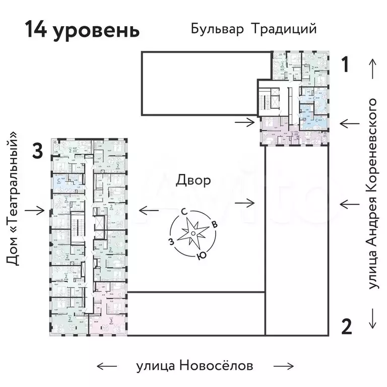 Квартира-студия, 28,7 м, 14/16 эт. - Фото 1