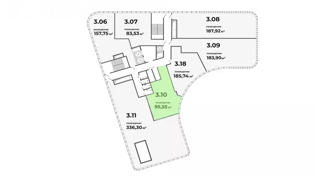 Офис (95.55 м) - Фото 1