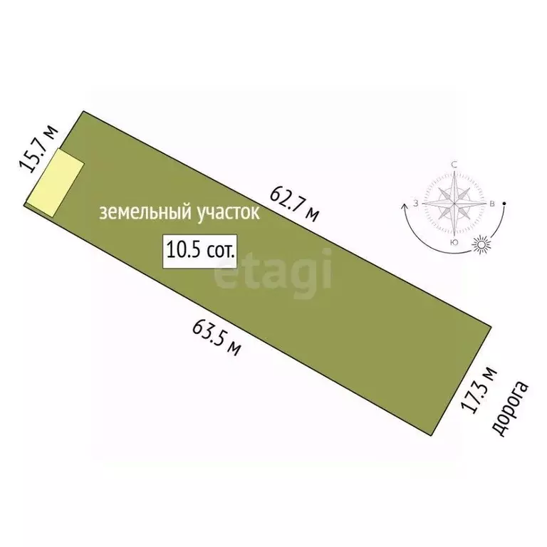 Участок в Тюменская область, Тюменский муниципальный округ, с. Борки  ... - Фото 2