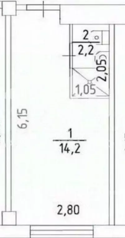Студия Новосибирская область, Новосибирск Северный мкр, ул. ... - Фото 2