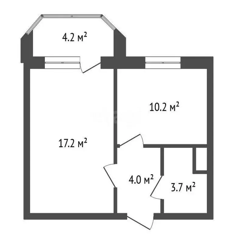 1-комнатная квартира: Обнинск, улица Поленова, 12 (35.1 м) - Фото 0