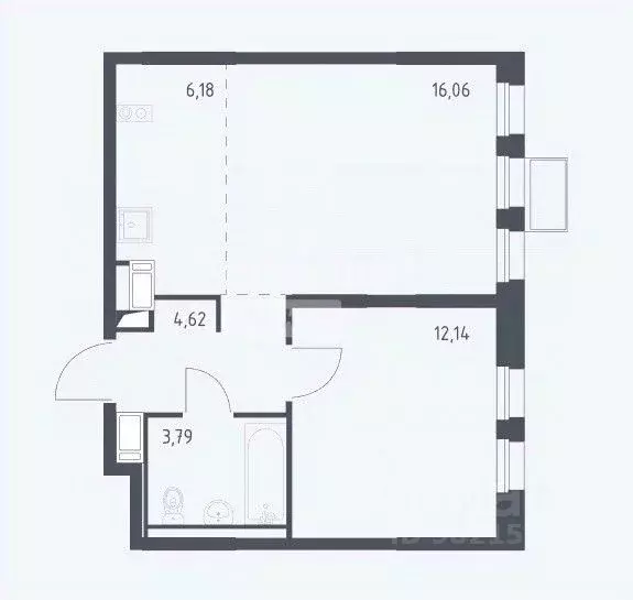2-к кв. Московская область, Ленинский городской округ, д. Коробово ул. ... - Фото 2