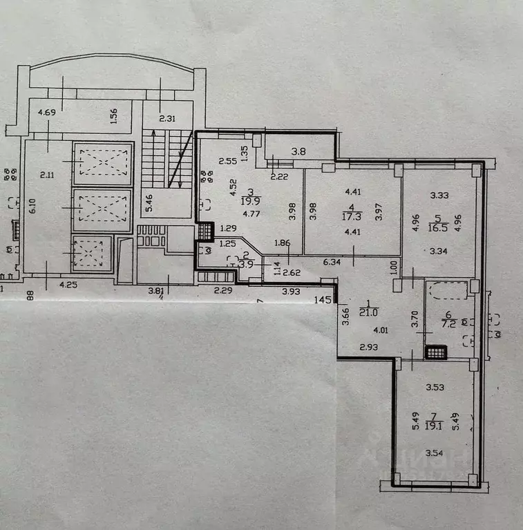3-к кв. Санкт-Петербург просп. Королева, 63к2 (104.9 м) - Фото 2