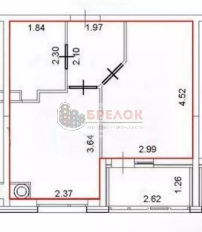 1-к кв. Ростовская область, Ростов-на-Дону ул. Берберовская, 19с2 ... - Фото 2