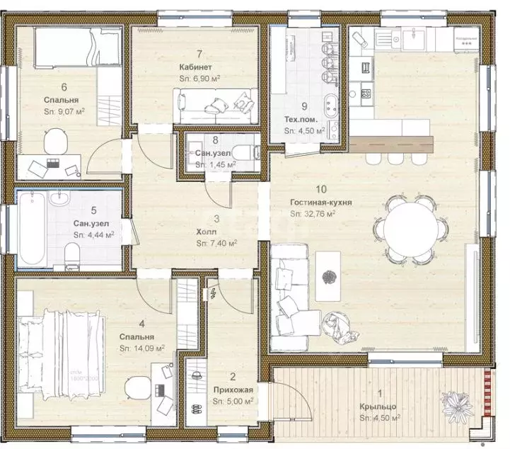 Дом в Курская область, Курск ул. Андрея Хмелевского, 9 (95 м) - Фото 1