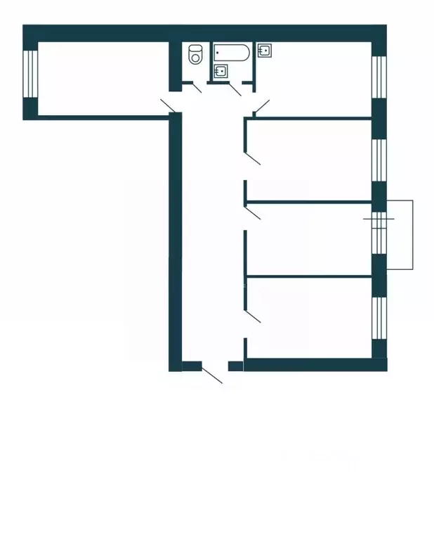 3-к кв. Новосибирская область, Новосибирск ул. Героев Революции, 70 ... - Фото 2