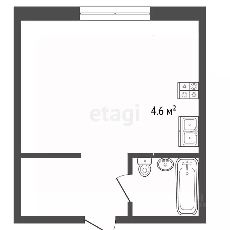 1-к кв. Архангельская область, Новодвинск ул. 50-летия Октября, 46к2 ... - Фото 1