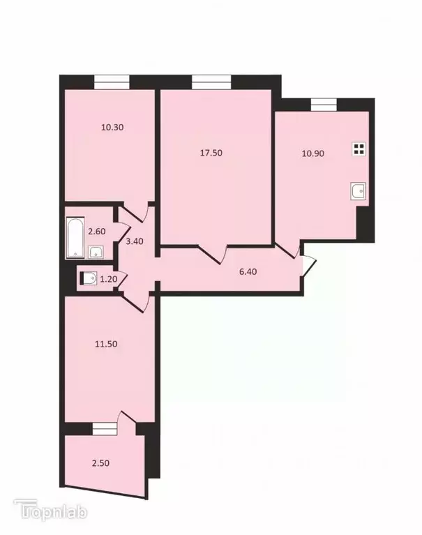 3-к кв. Тамбовская область, Тамбов ул. Чичканова, 131 (63.5 м) - Фото 2