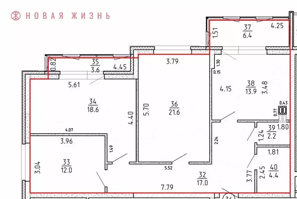 3-к кв. Самарская область, Самара проезд 4-й, 8А (99.7 м) - Фото 0