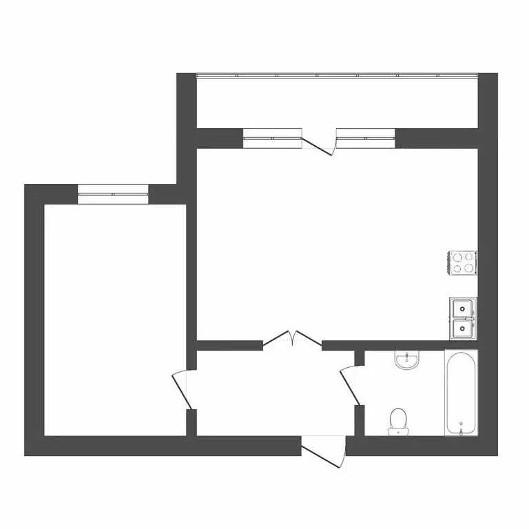 1-комнатная квартира: Тюмень, Газопромысловая улица, 4 (48.9 м) - Фото 1