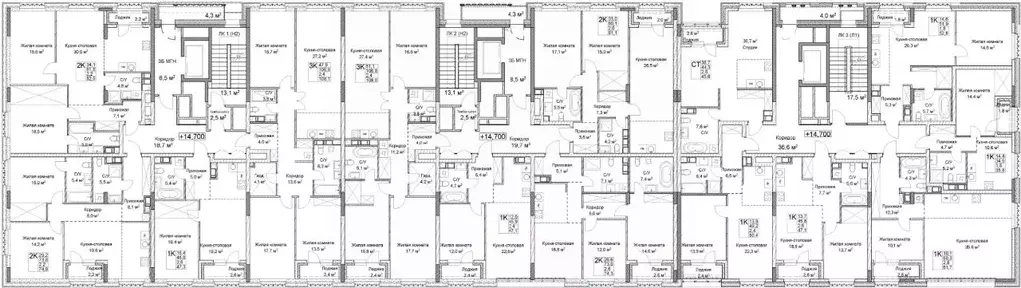 1-к кв. Нижегородская область, Нижний Новгород Ильинская ул. (47.1 м) - Фото 2