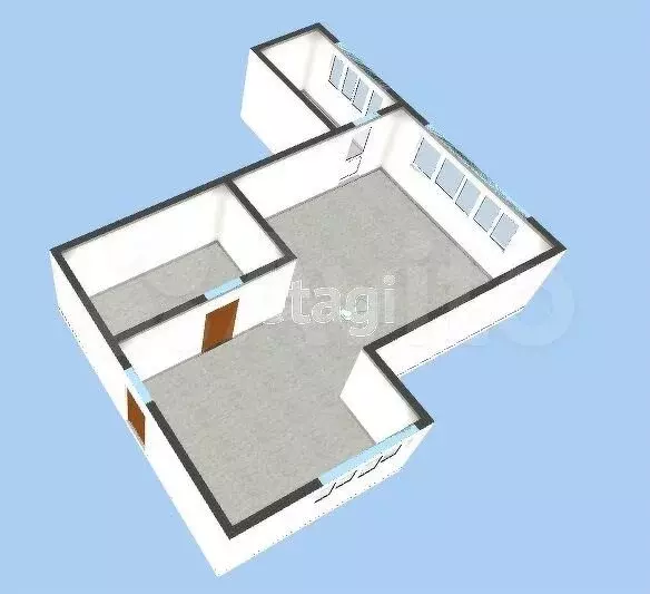 Квартира-студия, 41,4 м, 9/9 эт. - Фото 0