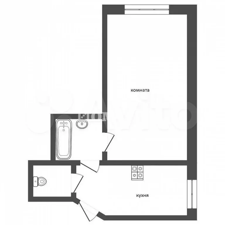 Комната 28,9 м в 1-к., 5/9 эт. - Фото 1