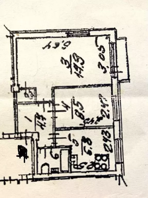 2-к. квартира, 42 м, 5/5 эт. - Фото 0