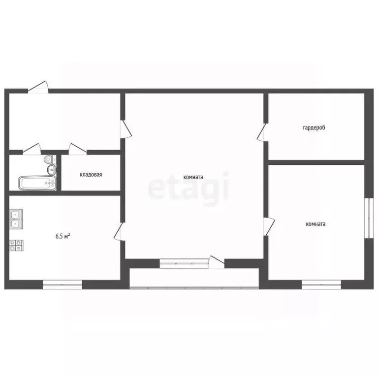 2-к кв. Ярославская область, Ярославль ул. Чкалова, 66А (42.8 м) - Фото 1