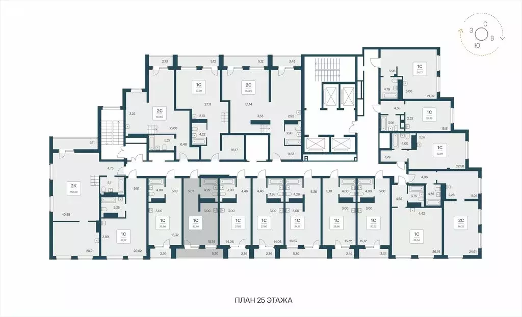 Квартира-студия: Новосибирск, Красный проспект, 180 (33.4 м) - Фото 1