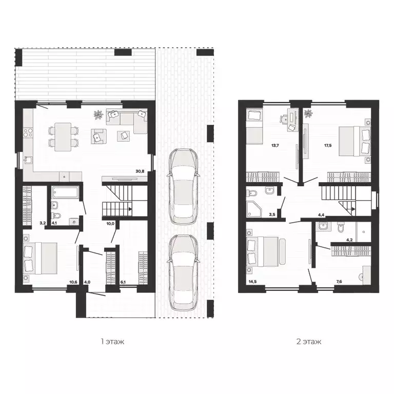 Дом в село Большие Харлуши, КП Голос Горожане ( м) - Фото 2