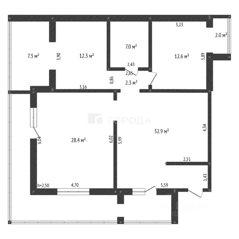 3-к кв. Алтайский край, Барнаул Красноармейский просп., 69б (105.0 м) - Фото 2