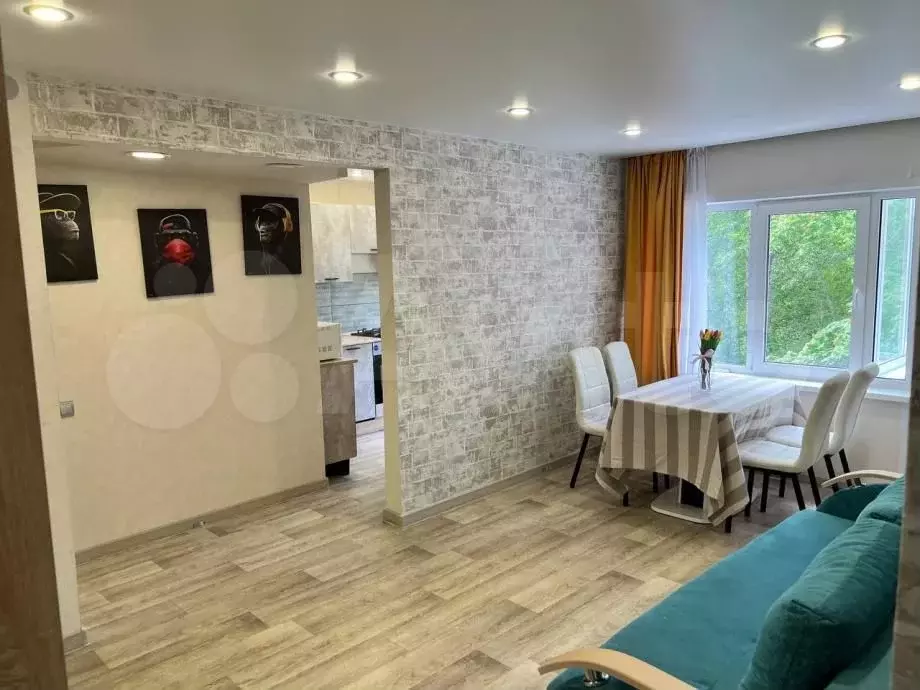 3-к. квартира, 56,8 м, 3/4 эт. - Фото 1