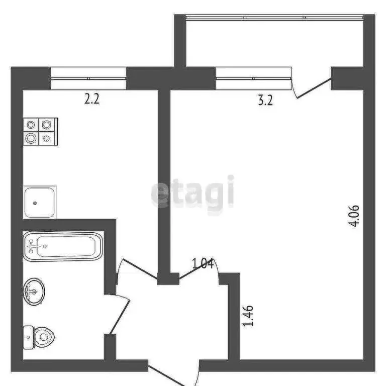 1-комнатная квартира: Ирбит, улица Мамина-Сибиряка, 5А (22.5 м) - Фото 0