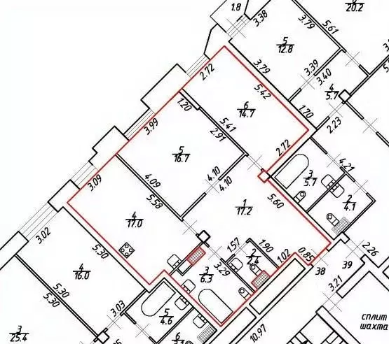 2-к кв. Санкт-Петербург Смольная наб., 12 (74.0 м) - Фото 1