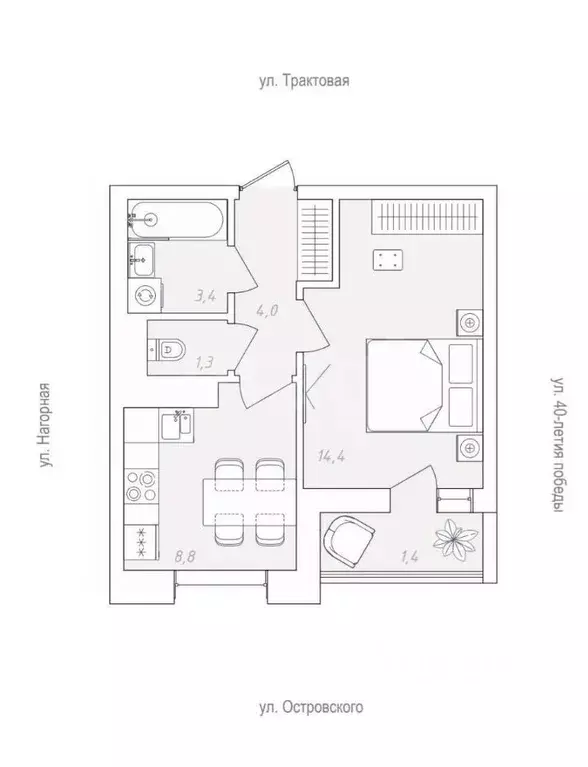 1-к кв. Пермский край, Пермь пос. Новые Ляды, Новый Звездный жилой ... - Фото 1