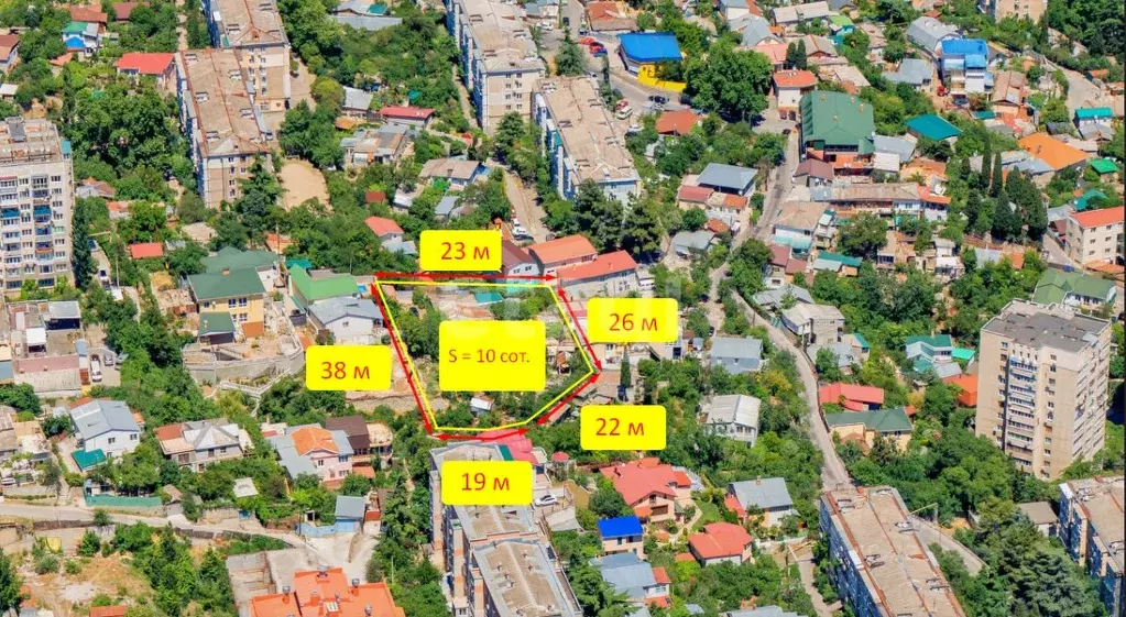 Участок в Крым, Ялта ул. Клары Цеткин, 7 (10.0 сот.) - Фото 1