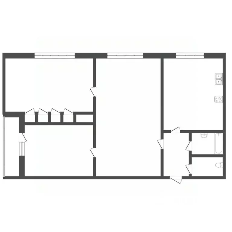 3-к кв. Пермский край, Пермь Переселенческая ул., 100 (79.2 м) - Фото 1