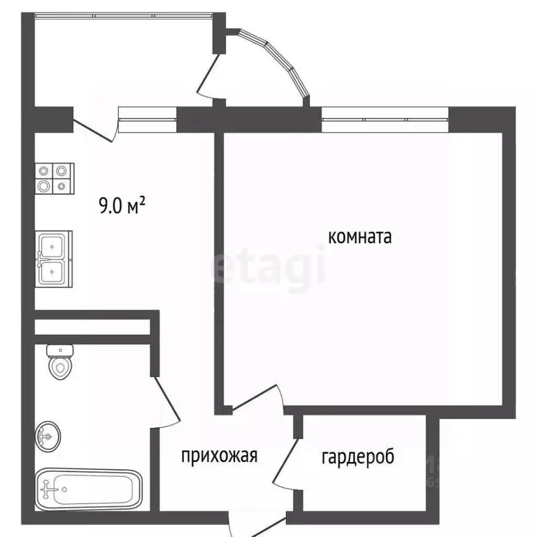 1-к кв. Москва, Москва, Московский г. ул. Лаптева, 6к1 (38.4 м) - Фото 1