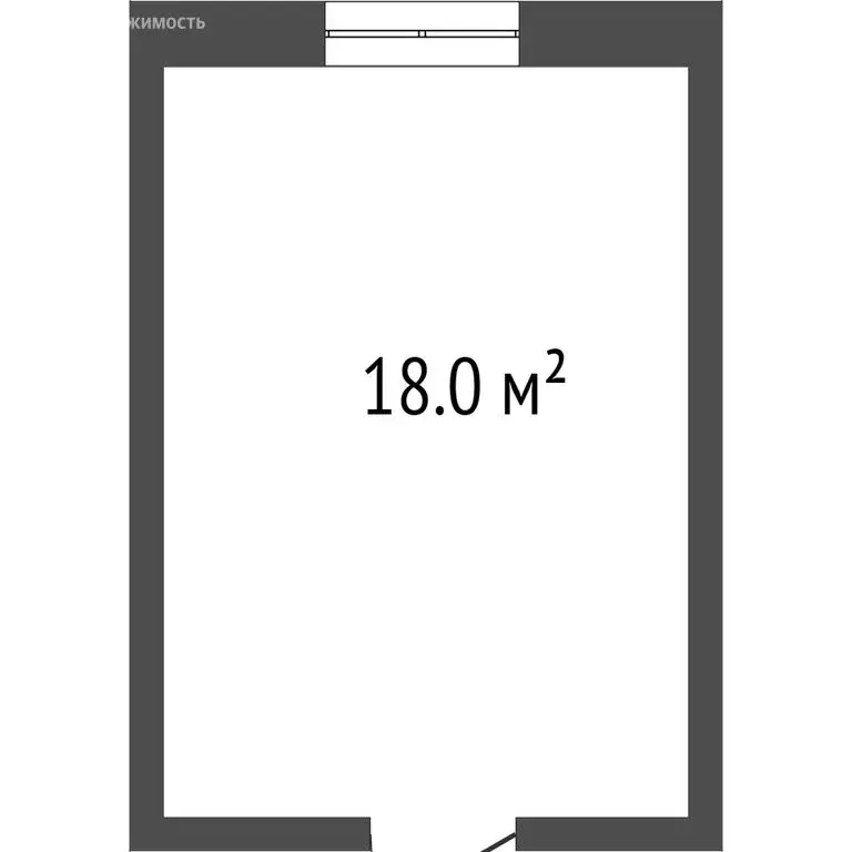 1к в -комнатной квартире (18 м) - Фото 1