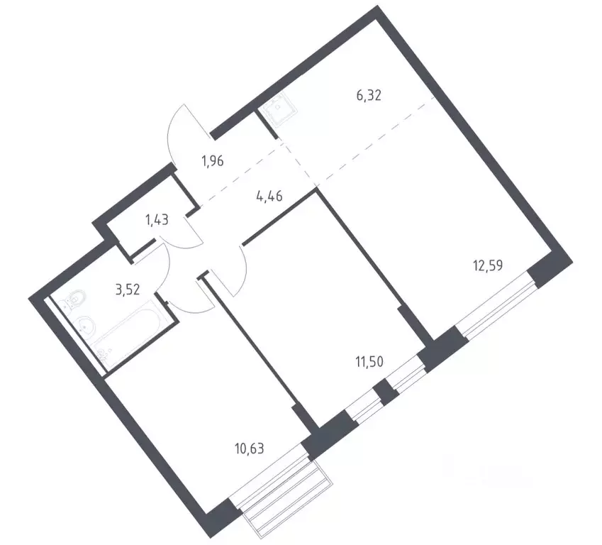 2-к кв. Московская область, Одинцовский городской округ, с. Лайково, ... - Фото 1