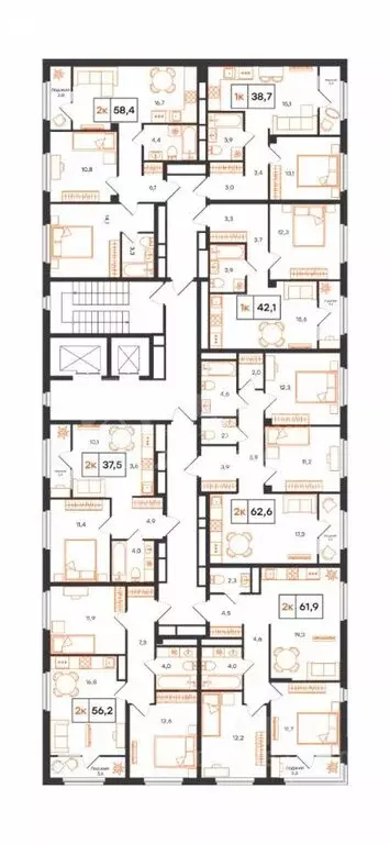 2-комнатная квартира: Тюмень, ул. Бориса Прудаева (57 м) - Фото 1