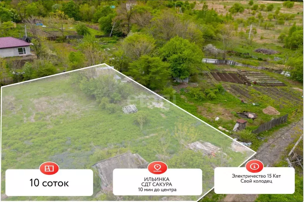 Участок в Хабаровский край, Хабаровский район, Ильинка с/пос, с. ... - Фото 1