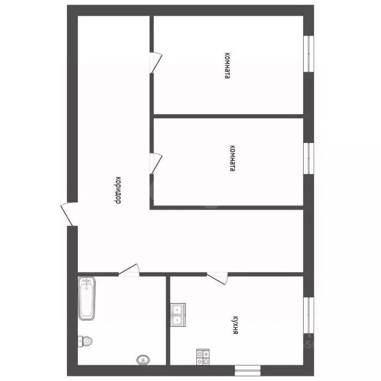 2-к кв. Севастополь ул. Грушевая, 9 (54.0 м) - Фото 2