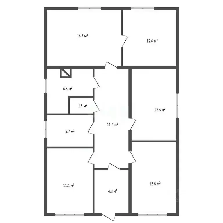 Дом в Воронежская область, с. Новая Усмань ул. Нахимовская, 34 (102 м) - Фото 2