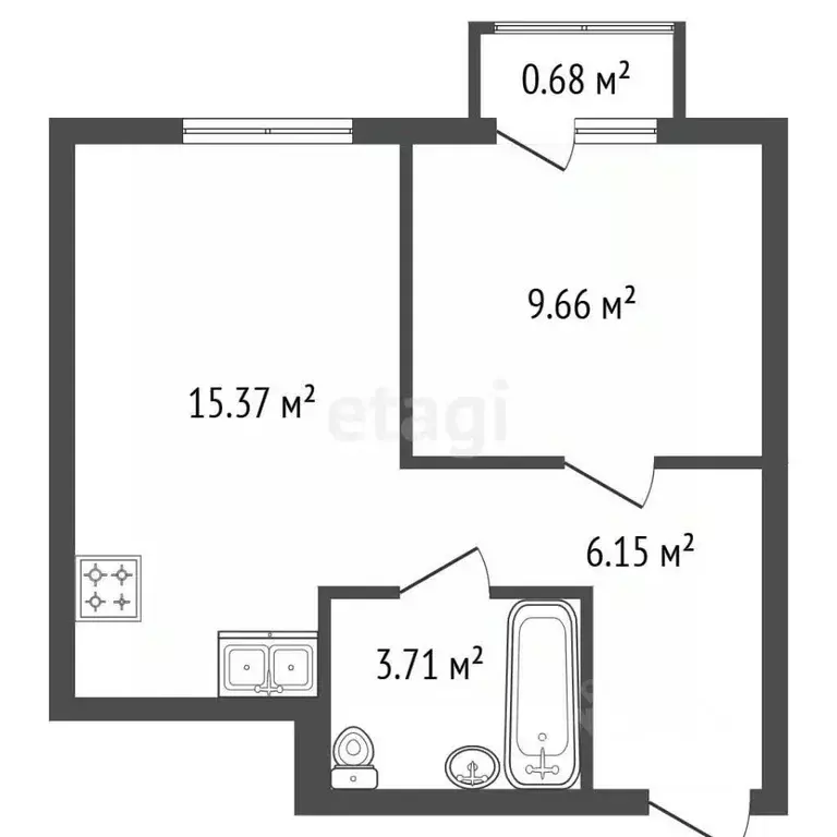 1-к кв. Санкт-Петербург Волхонское ш., 5к1 (35.3 м) - Фото 2