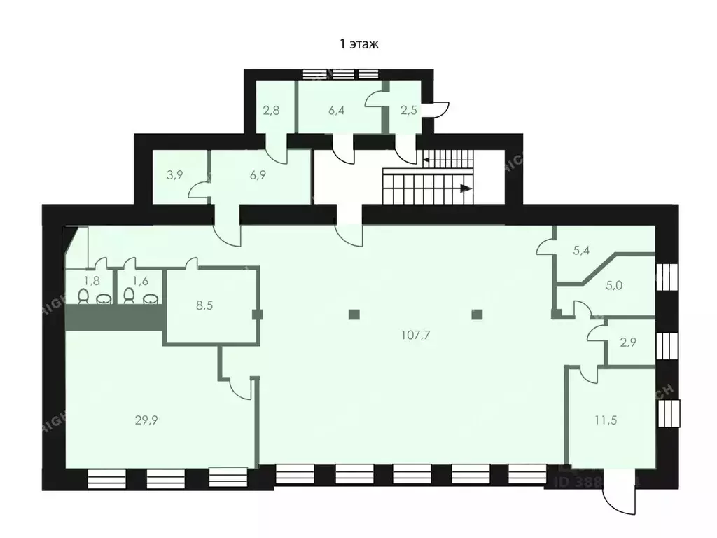 Офис в Москва Озерковская наб., 12 (211 м) - Фото 2