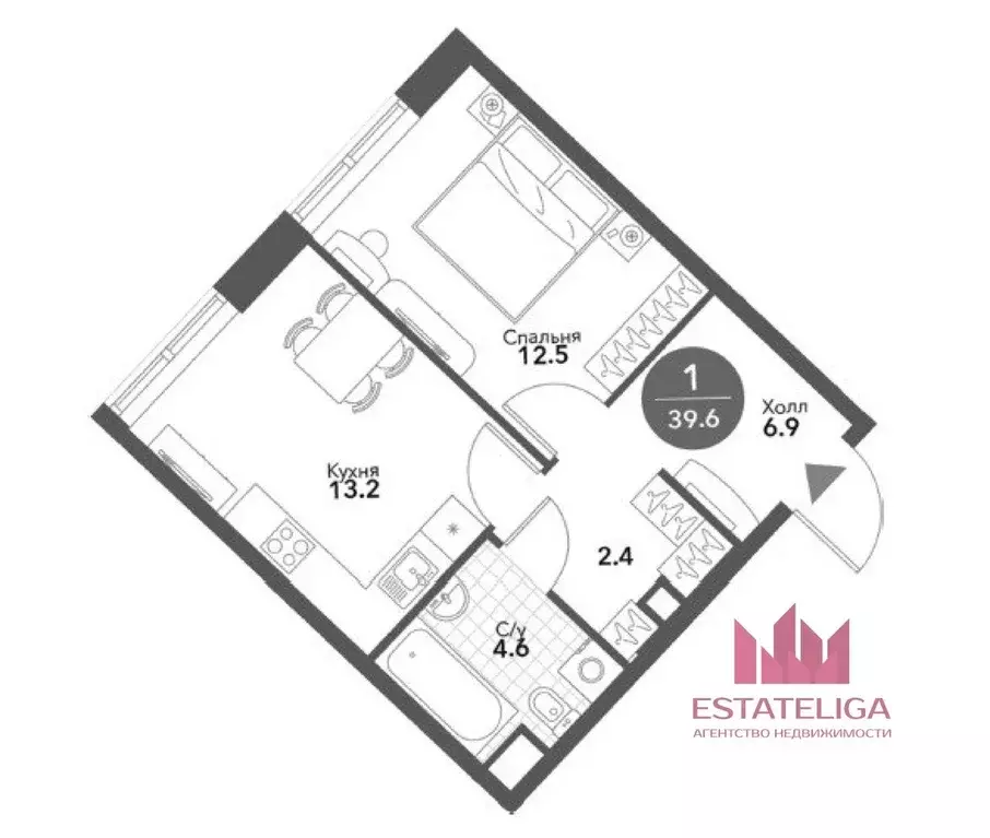 1-к кв. Москва Летниковская ул., 6к2 (39.6 м) - Фото 0