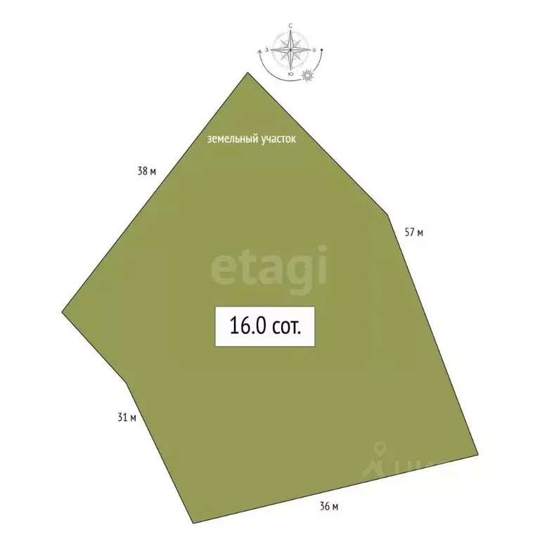 Участок в Алтай, Майминский район, с. Кызыл-Озек Солнечная ул., 47 ... - Фото 2
