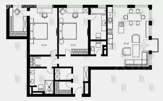 3-комнатная квартира: Москва, улица Костикова, 4к4 (127.1 м) - Фото 1